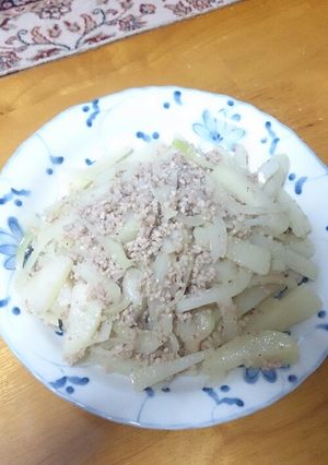 じゃがいもとひき肉炒め-レシピのメイン写真