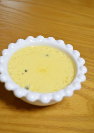 離乳食*中期～『納豆と青菜入り茶碗蒸し』-レシピのメイン写真