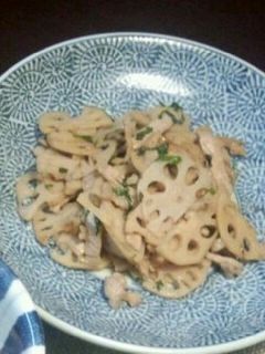 豚こまとレンコンと大葉の炒め物-レシピのメイン写真