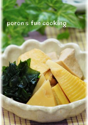 重曹で美味♡たけのこと高野豆腐の煮物-レシピのメイン写真