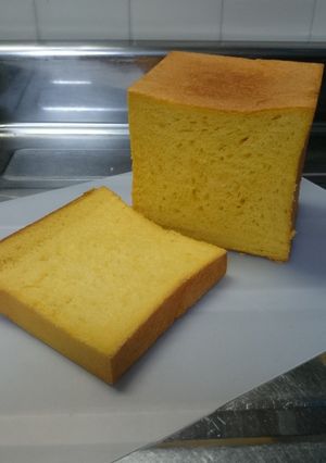ふわふわ過ぎちゃう！カボチャの角パン！-レシピのメイン写真