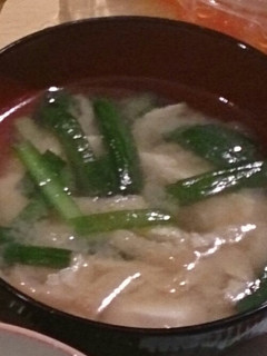 豆腐とニラの味噌汁-レシピのメイン写真