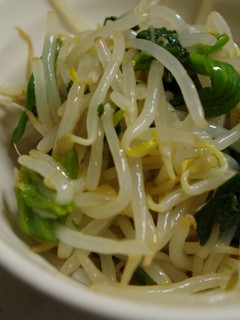 すぐできるもやしと法蓮草簡単ナムル醤油味-レシピのメイン写真