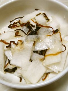大根の塩昆布和え-レシピのメイン写真