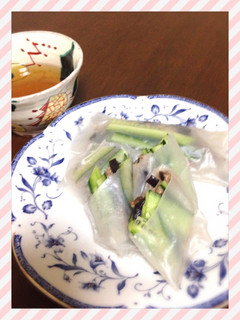キクラゲとひき肉の生春巻き-レシピのメイン写真