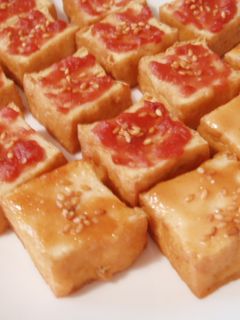 かんたん*厚揚げ田楽 梅&味噌マヨ*-レシピのメイン写真