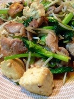 【糖質オフ】鶏肉と木綿豆腐の野菜炒め。-レシピのメイン写真