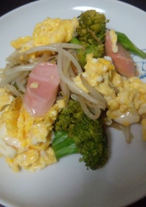 ブロッコリーと魚肉ソのガリバタ醤油炒め-レシピのメイン写真