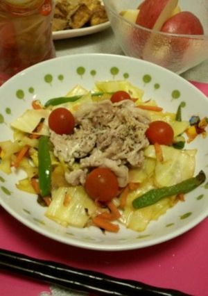マスタード肉野菜炒め-レシピのメイン写真