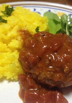 ＊煮込みハンバーグ＊カットトマト缶＊-レシピのメイン写真