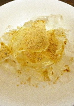 ダイエット♡わらび餅風♡黄粉黒蜜ゼリー-レシピのメイン写真