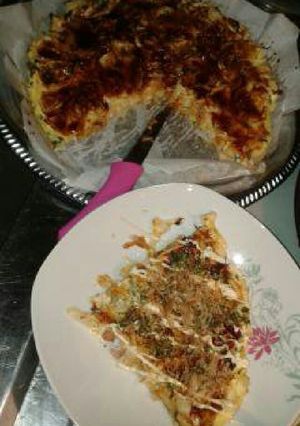 巨大お好み焼き-レシピのメイン写真