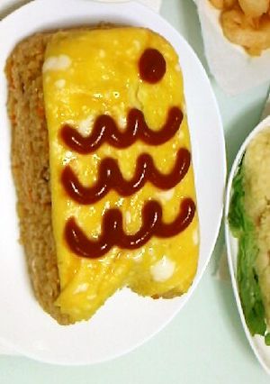 こどもの日☆炊飯器でこいのぼりオムライス-レシピのメイン写真