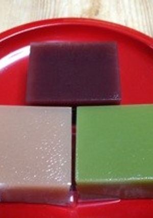 水羊羹3種(通常、抹茶、マロン)-レシピのメイン写真