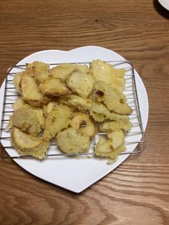 たけのこの天ぷらをカレー塩で!-レシピのメイン写真