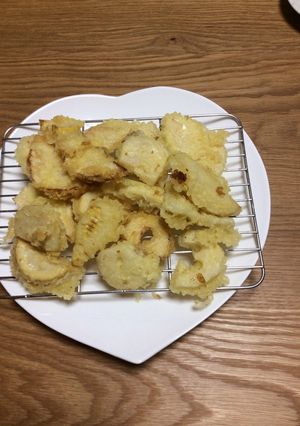 たけのこの天ぷらをカレー塩で！-レシピのメイン写真