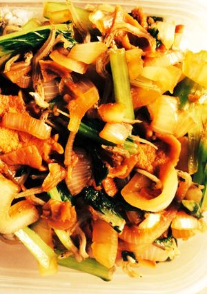 10分くらいで作るほうれん草と麩の炒め物-レシピのメイン写真