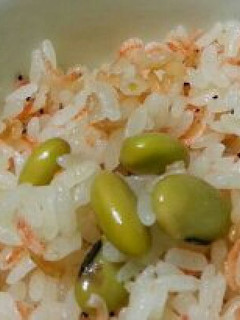 桜エビと青大豆の炊き込みご飯♬-レシピのメイン写真