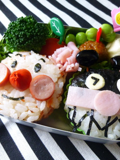 キャラ弁♡アンパンマンとバイキンマン-レシピのメイン写真