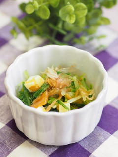 材料4つで♥水菜のなめたけチーズ和え♥-レシピのメイン写真