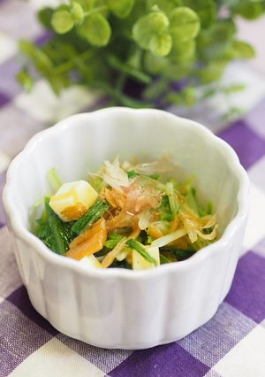材料４つで♥水菜のなめたけチーズ和え♥-レシピのメイン写真