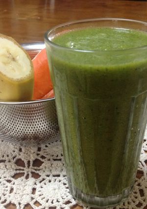 朝食＊酵素たっぷりグリーンスムージー＊-レシピのメイン写真