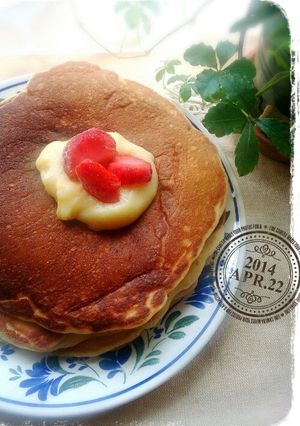 失敗したパン生地で！パンケーキ♪-レシピのメイン写真
