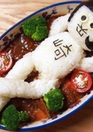オカザえもんキャラハヤシライス-レシピのメイン写真