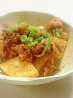簡単!豚肉と大根のコチジャン炒め-レシピのメイン写真