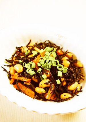 ノンオイルでヘルシー☆ひじきの煮物-レシピのメイン写真