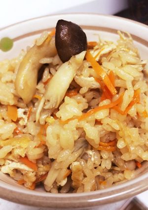 ☆絶品☆ごま油香るきのこの炊き込みご飯♪-レシピのメイン写真