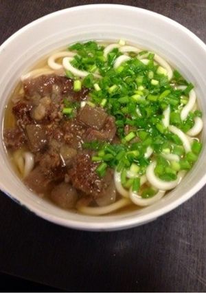 ぼっかけうどん♪（牛すじ煮込み）-レシピのメイン写真