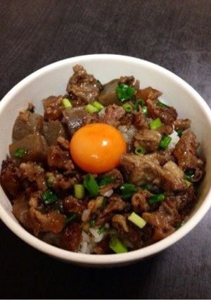 ぼっかけ丼♪(牛すじ煮込み)-レシピのメイン写真