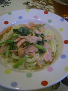 ☆サーモンとほうれん草のクリームパスタ☆-レシピのメイン写真