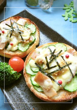 しゃき²胡瓜✫叉焼トースト-レシピのメイン写真