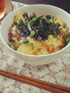 鶏むね肉とキャベツのキムチーズ丼-レシピのメイン写真