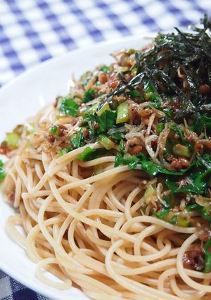 大根葉とじゃこのパスタ-レシピのメイン写真
