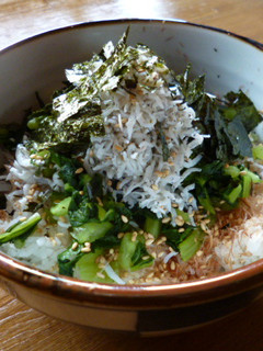 野沢菜しらす丼-レシピのメイン写真