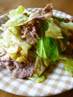 春キャベツと豚肉のにんにく炒め-レシピのメイン写真