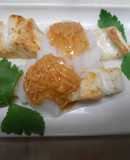 スズキ切り身の塩焼き・おろしなめ茸かけ