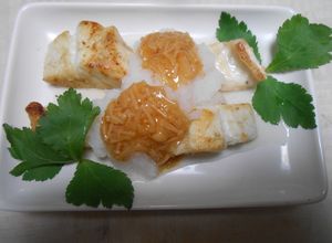 スズキ切り身の塩焼き・おろしなめ茸かけ-レシピのメイン写真