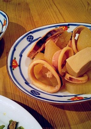 こうや豆腐とイカと大根-レシピのメイン写真