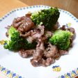 牛肉とブロッコリーのオイスター炒め