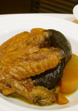 圧力鍋で♪手羽と大根のつやつやお酢煮-レシピのメイン写真