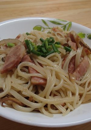ベーコンとレンコンの和風スパゲッテイ-レシピのメイン写真