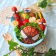 赤ウインナーでスパイダーマン♪キャラ弁