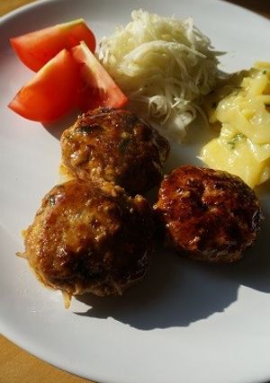 もやしたっぷり★照り焼きハンバーグ-レシピのメイン写真
