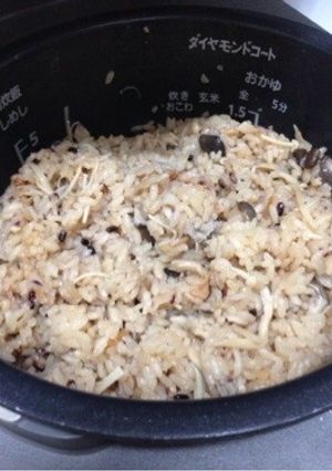 霜降ひらたけの炊き込みご飯-レシピのメイン写真