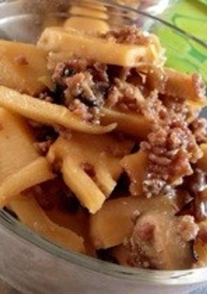 筍と椎茸の挽肉炒め 簡単レシピ-レシピのメイン写真