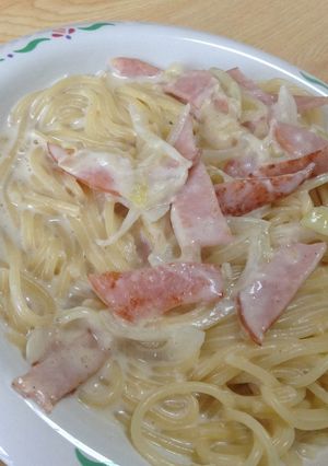 牛乳で作るカルボナーラ風パスタ!-レシピのメイン写真